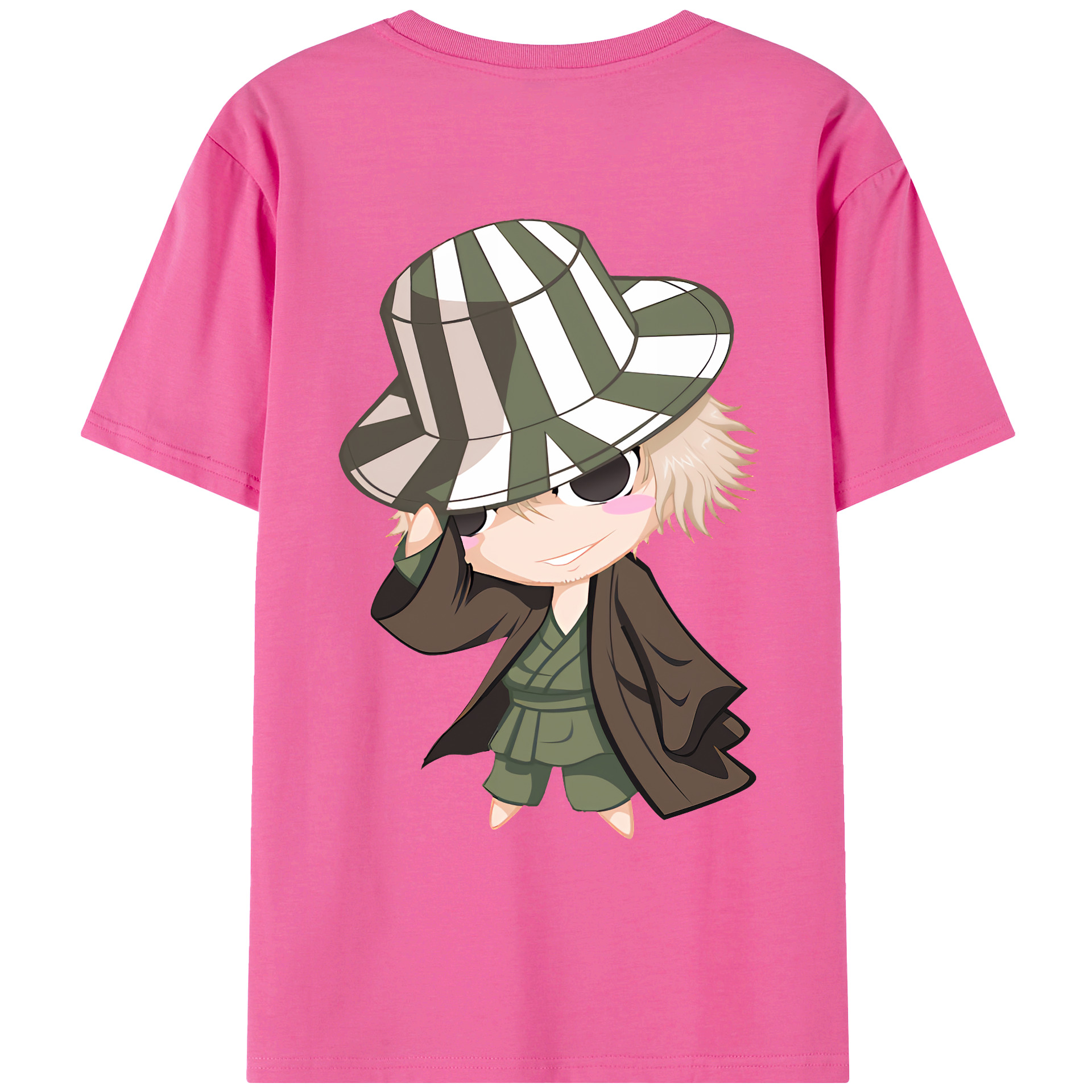 （画像用） "ブリーチ 浦原 喜助（うらはら きすけ） BLEACH Urahara Kisuke " レディース半袖Tシャツ(バックプリント)